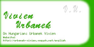 vivien urbanek business card